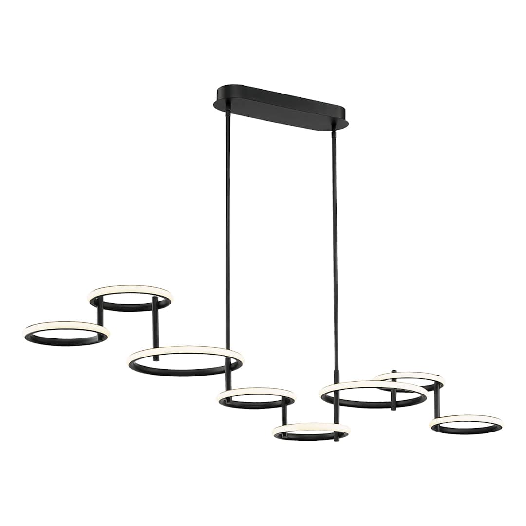 Giro 8 Light 59" Wide LED Abstract Chandelier