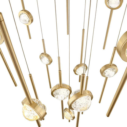 Barletta 16 Light 32" Wide LED Abstract Multi Light Pendant