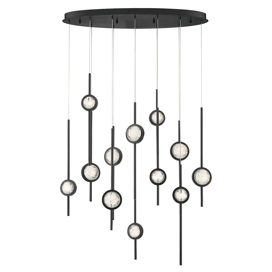 Barletta 12 Light 38" Wide LED Abstract Linear Pendant