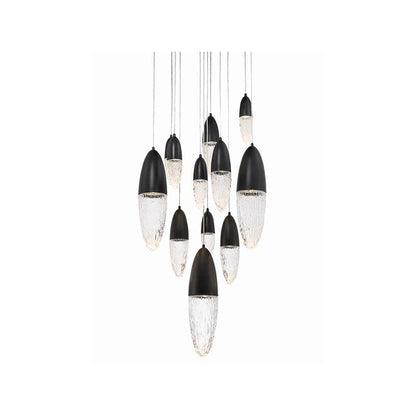?crou 12 Light 30" Wide Suspension Multi Light Pendant