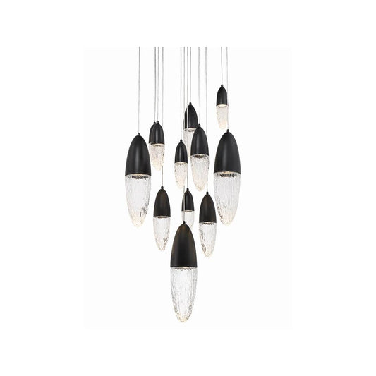 ?crou 12 Light 30" Wide Suspension Multi Light Pendant