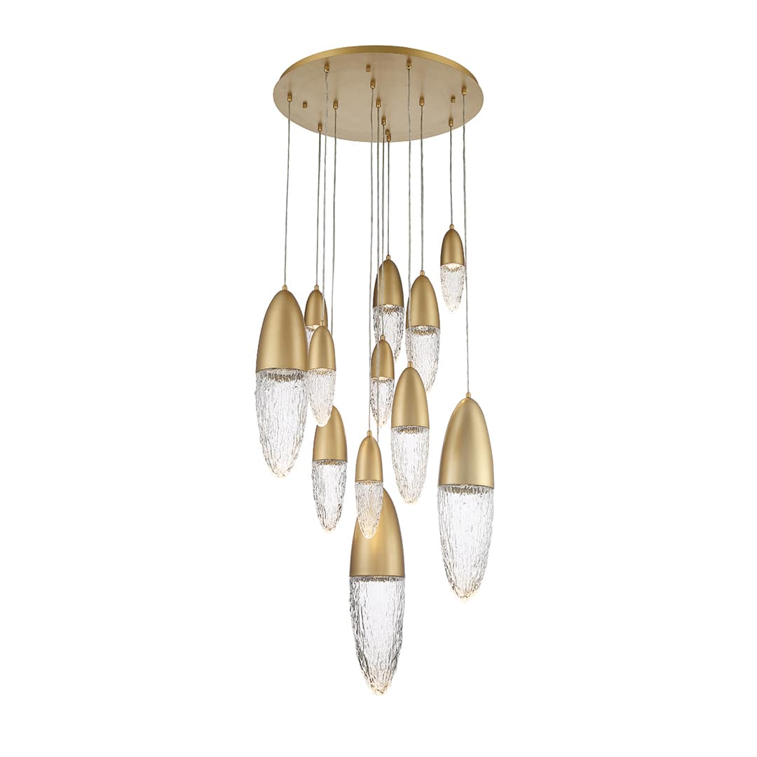 ?crou 12 Light 30" Wide Suspension Multi Light Pendant