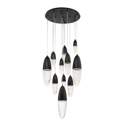 ?crou 12 Light 30" Wide Suspension Multi Light Pendant