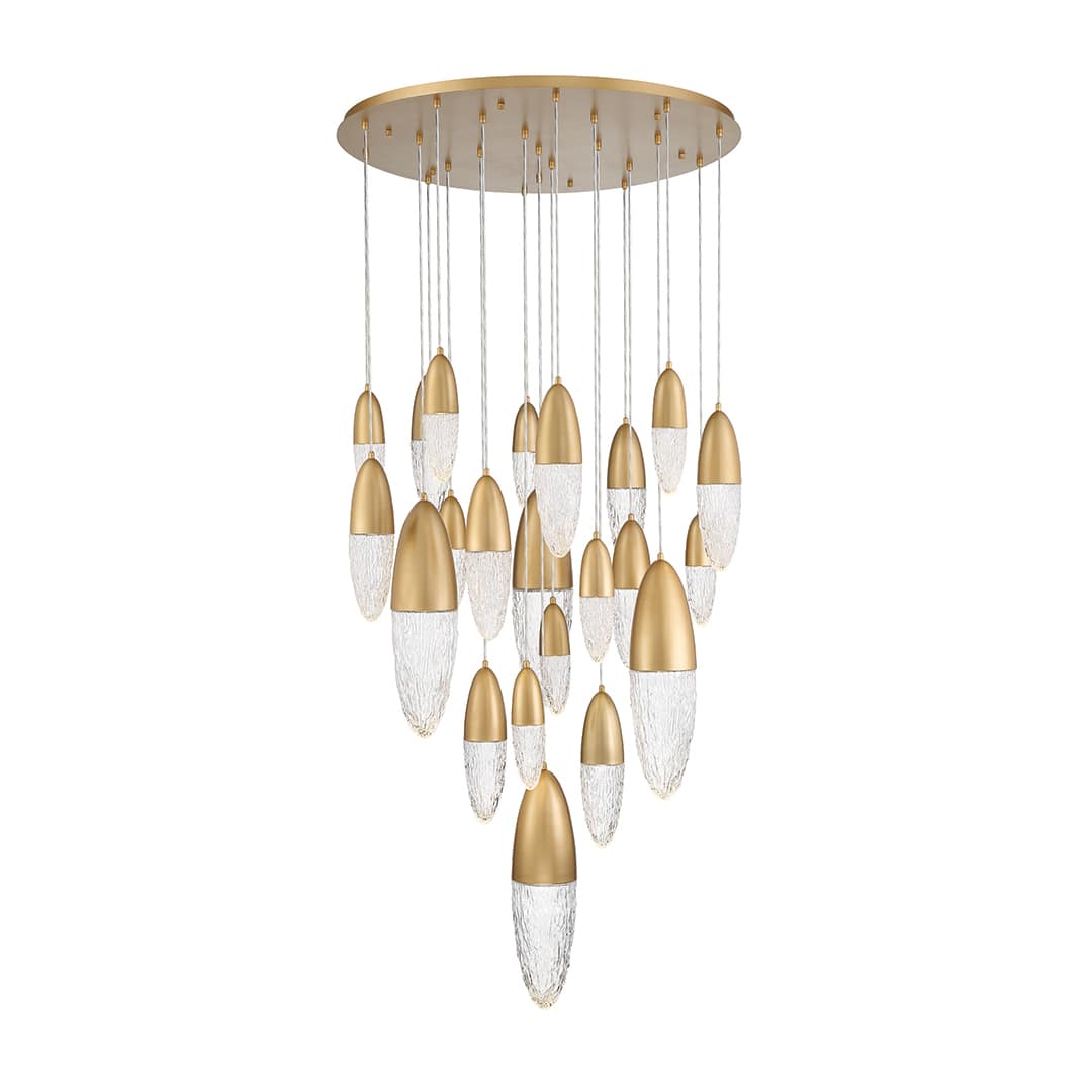 ?crou 22 Light 40" Wide Suspension Multi Light Pendant