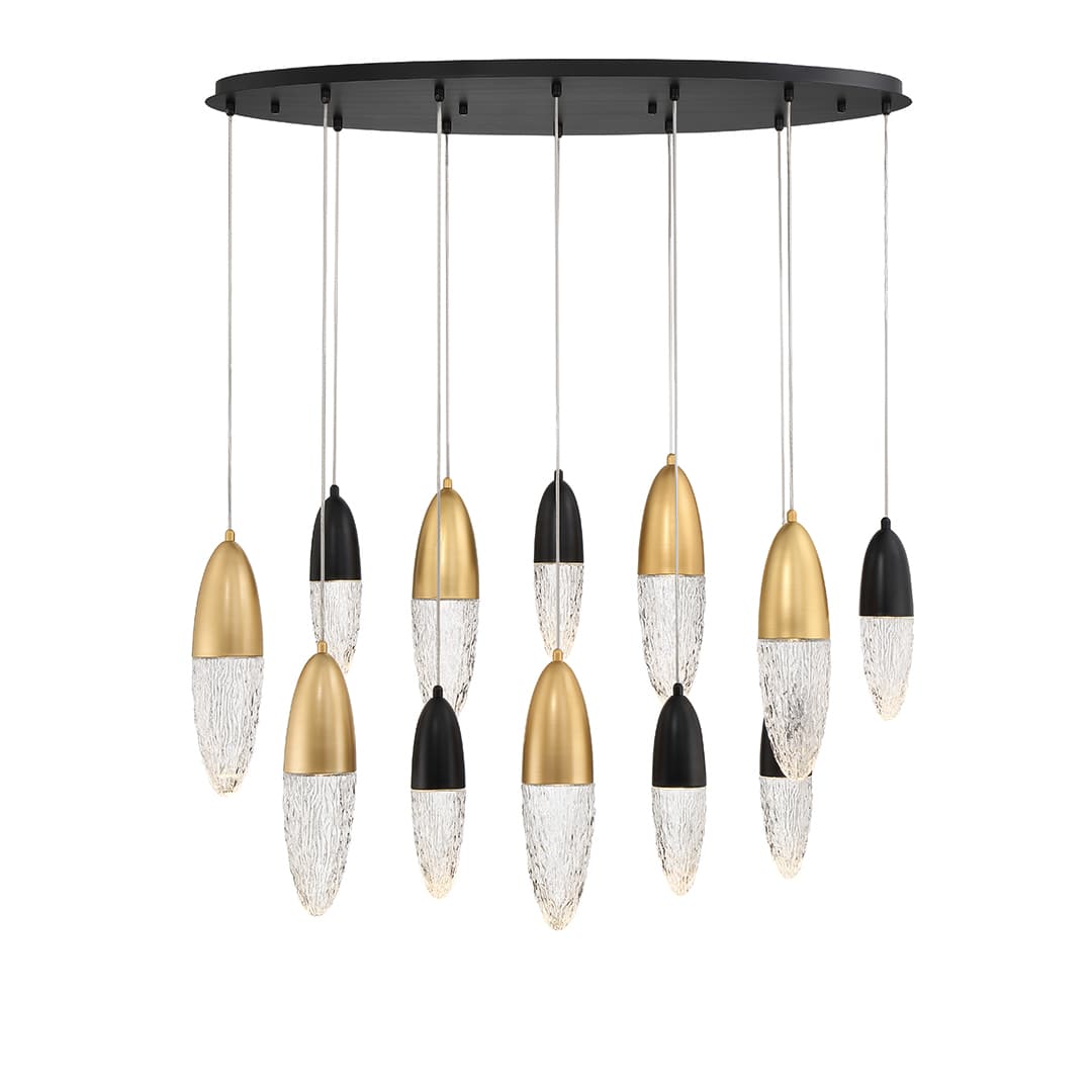?crou 12 Light 14" Wide Suspension Multi Light Pendant