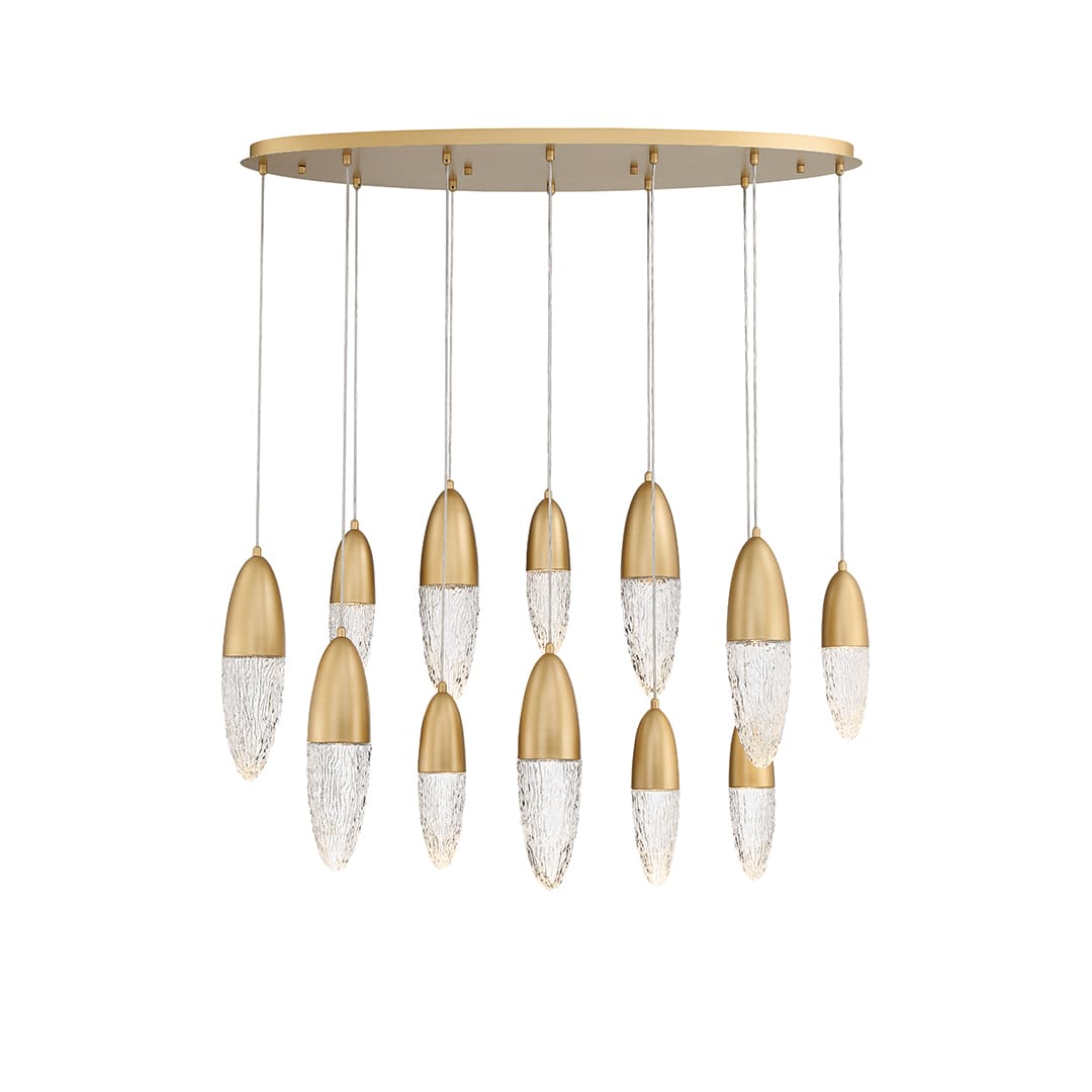 ?crou 12 Light 14" Wide Suspension Multi Light Pendant