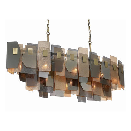 Cocolina 11 Light 13" Wide Abstract Linear Chandelier