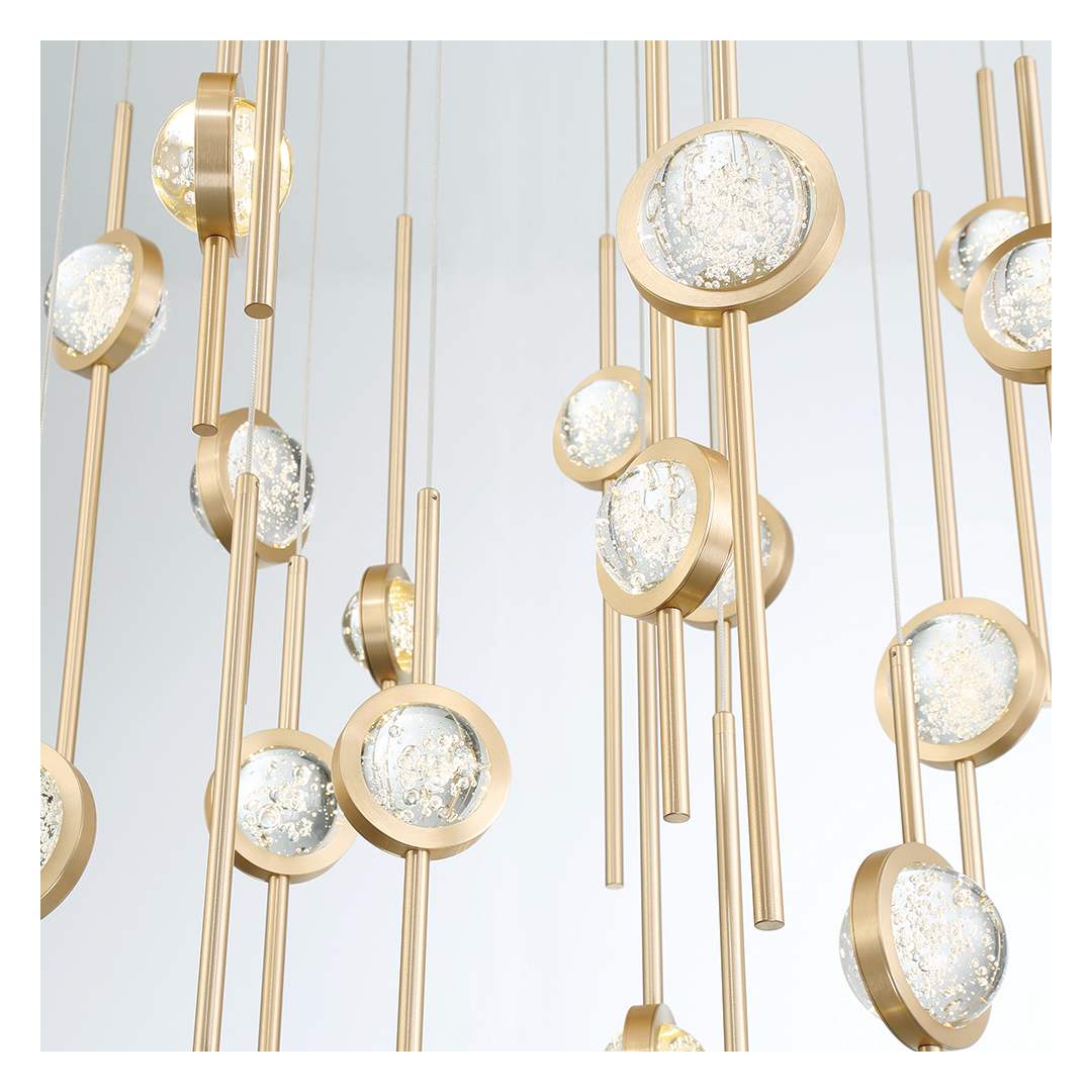 Barletta 40" Wide LED Suspension Multi Light Pendant