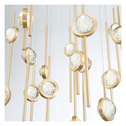 Barletta 40" Wide LED Suspension Multi Light Pendant