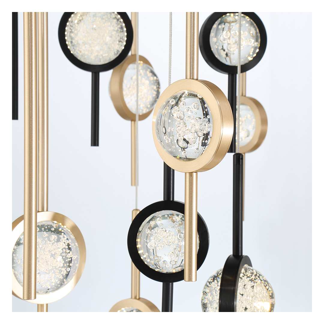 Barletta 40" Wide LED Suspension Multi Light Pendant