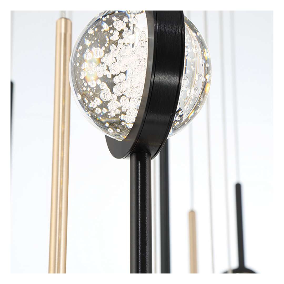 Barletta 40" Wide LED Suspension Multi Light Pendant