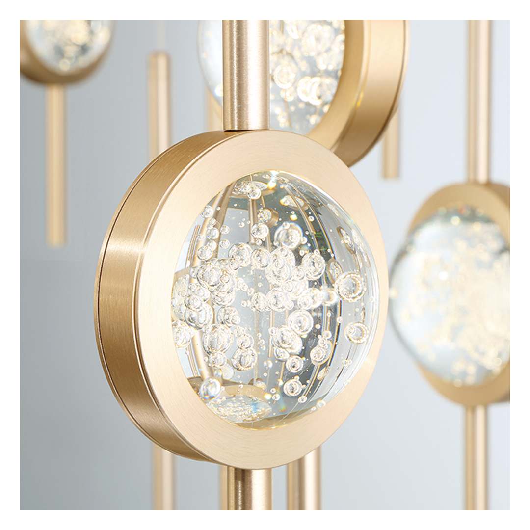 Barletta 40" Wide LED Suspension Multi Light Pendant