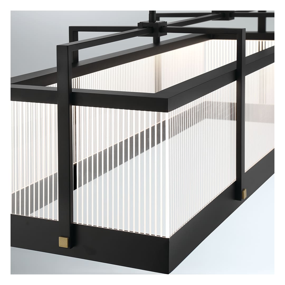 Tye 13" Wide LED Linear Chandelier