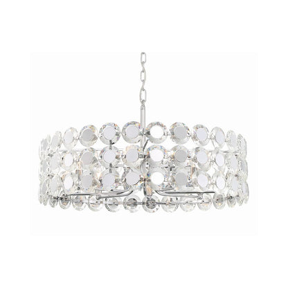 Perrene 8 Light 32" Wide Drum Chandelier
