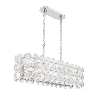 Perrene 8 Light 40" Wide Linear Chandelier
