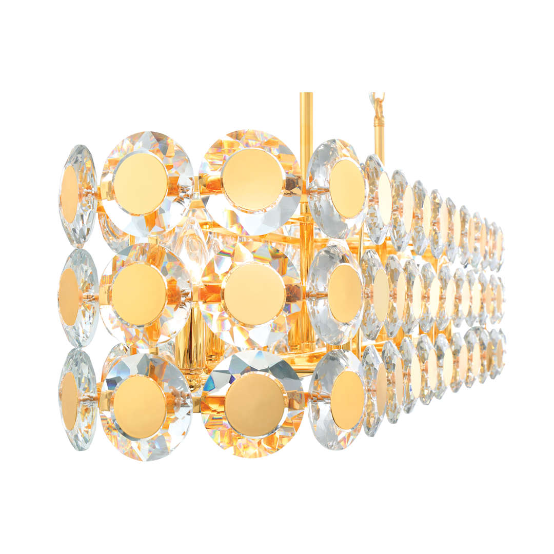 Perrene 8 Light 40" Wide Linear Chandelier