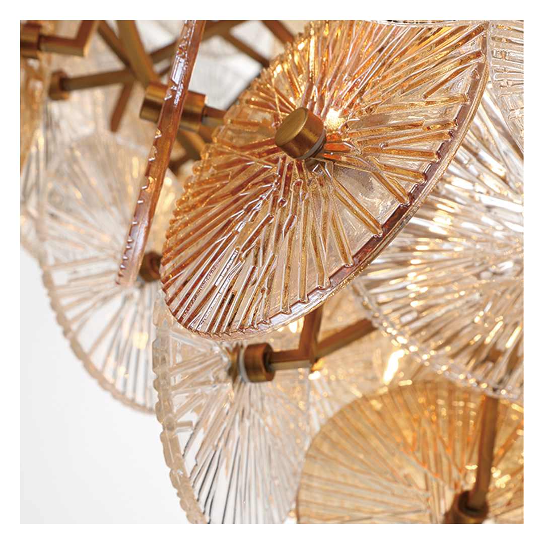 Sue-Anne 27 Light 40" Wide Abstract Chandelier