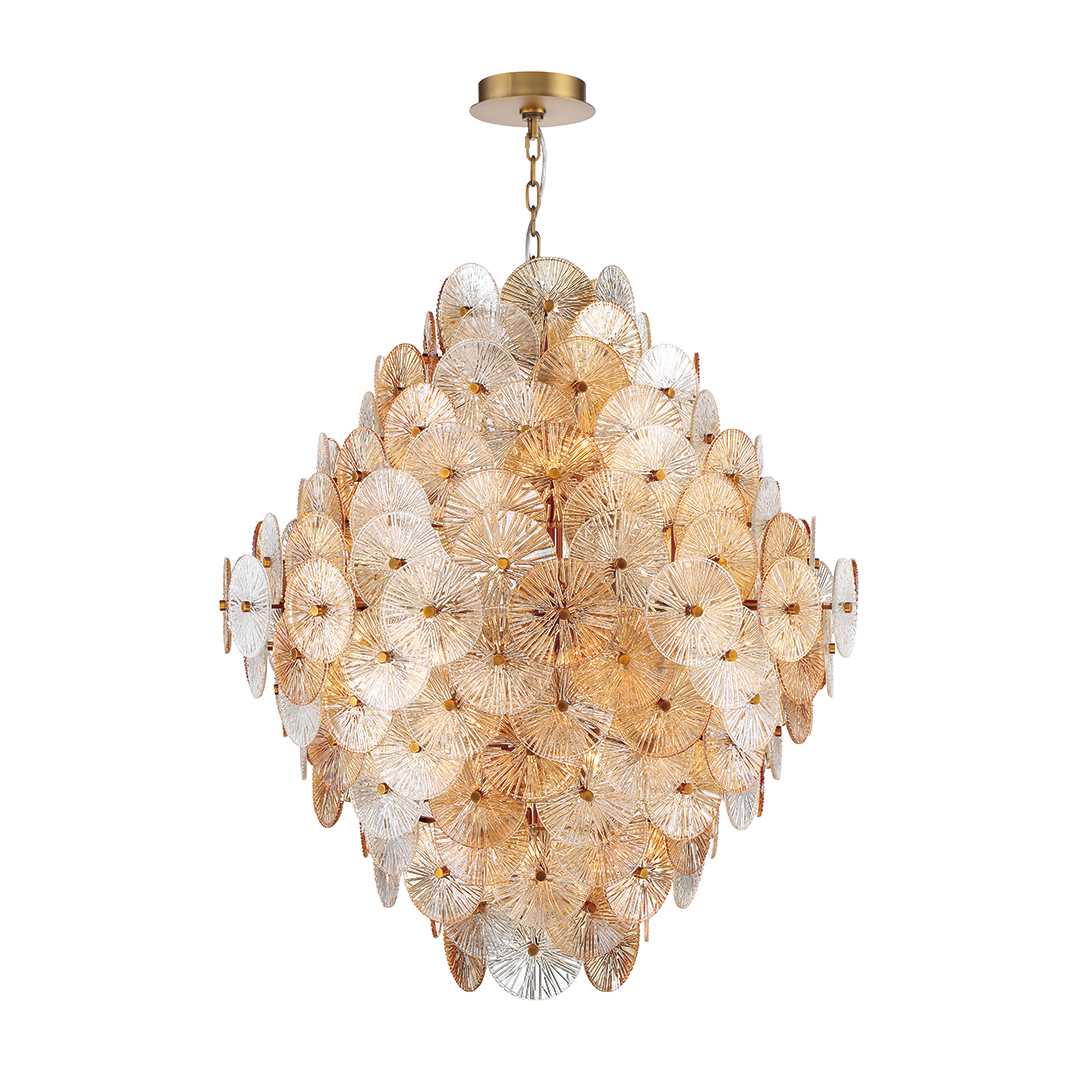 Sue-Anne 27 Light 40" Wide Abstract Chandelier