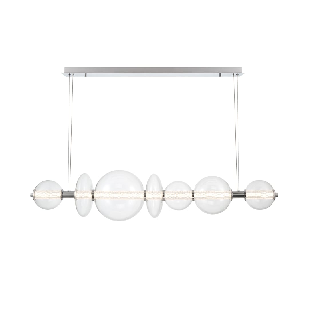 Atomo 56" Wide 3000K LED Abstract Linear Chandelier