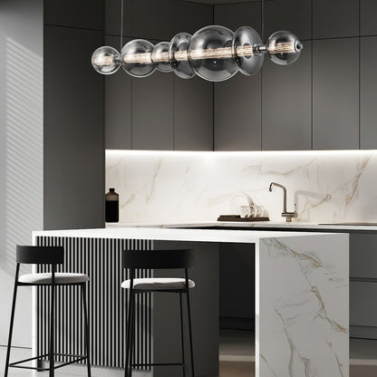 Atomo 56" Wide 3000K LED Abstract Linear Chandelier