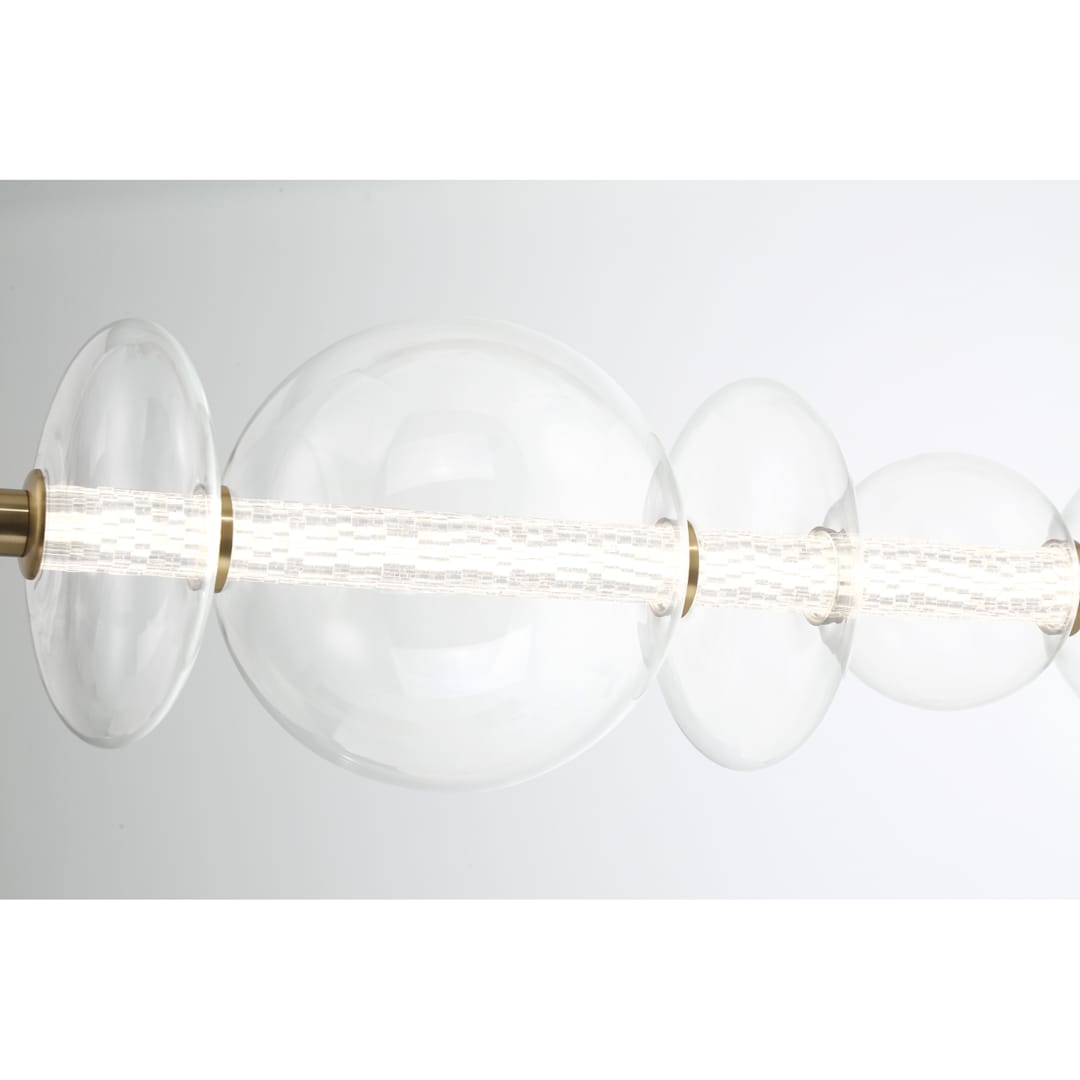 Atomo 56" Wide 3000K LED Abstract Linear Chandelier