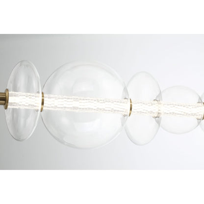 Atomo 56" Wide 3000K LED Abstract Linear Chandelier