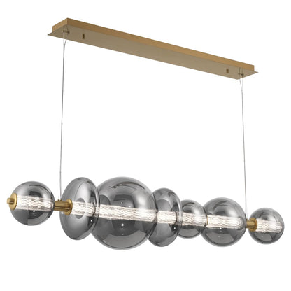 Atomo 56" Wide 3000K LED Abstract Linear Chandelier