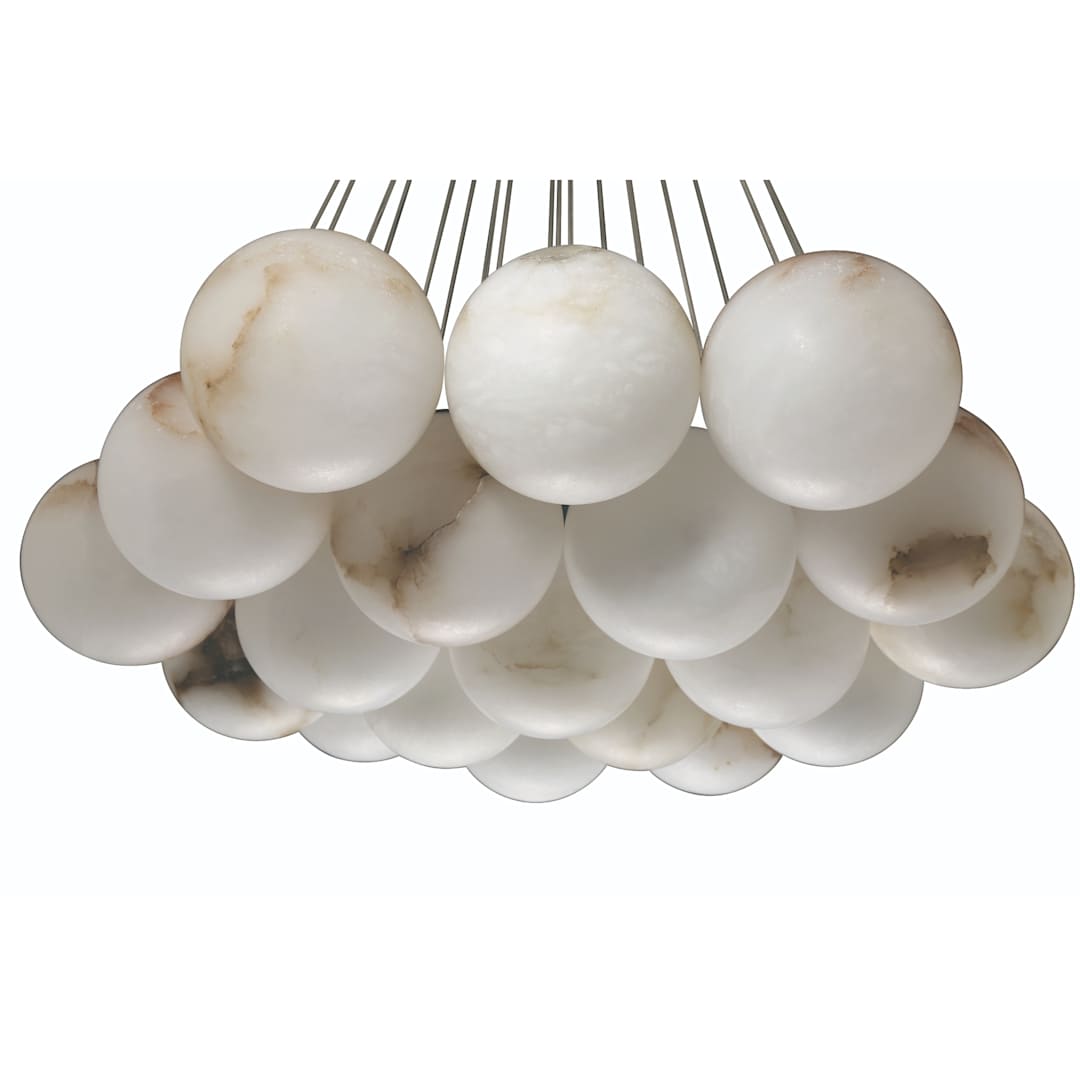 Kepler 29" Wide LED Multi Light Pendant with Alabaster Shades