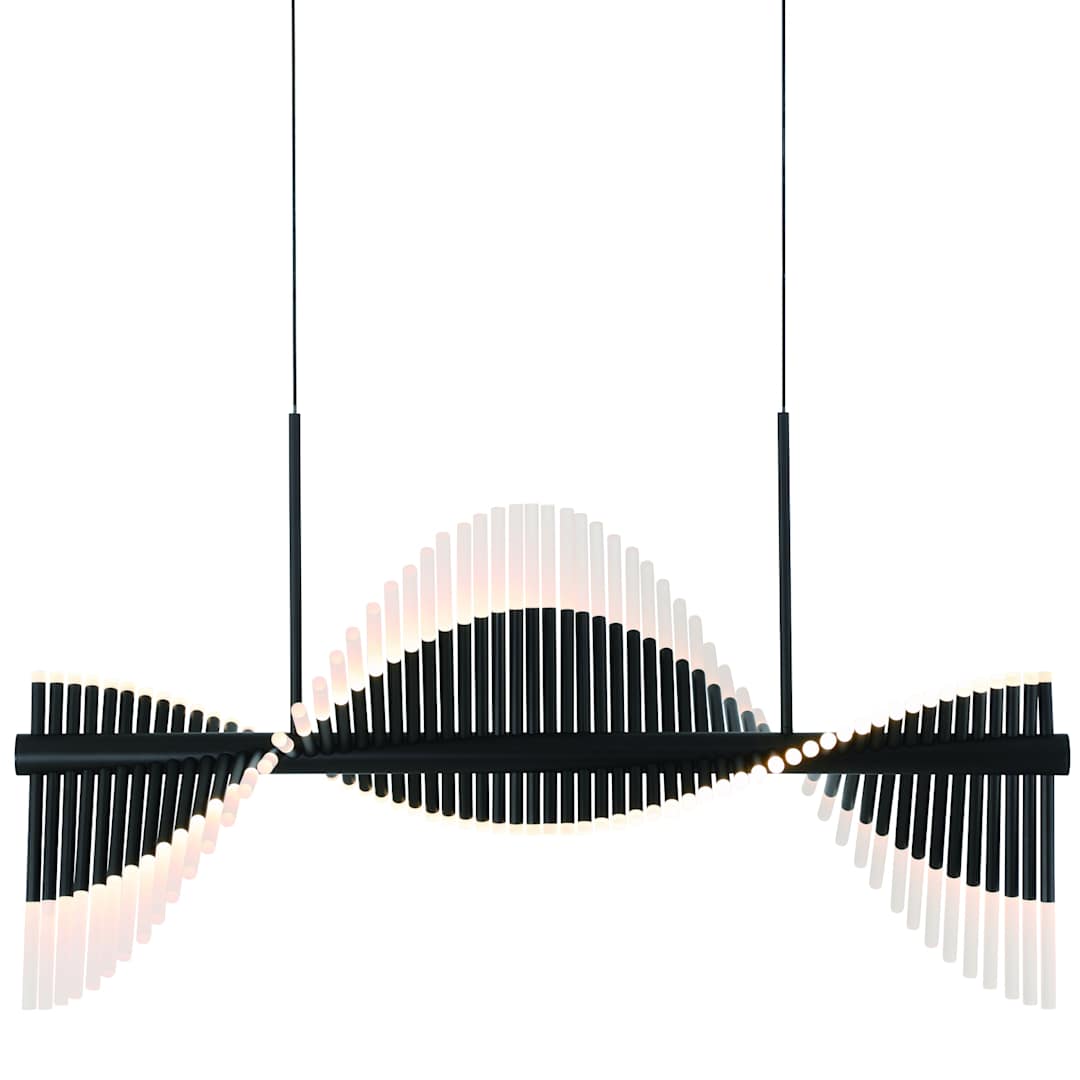 Voltik 40" Wide LED Abstract Linear Chandelier