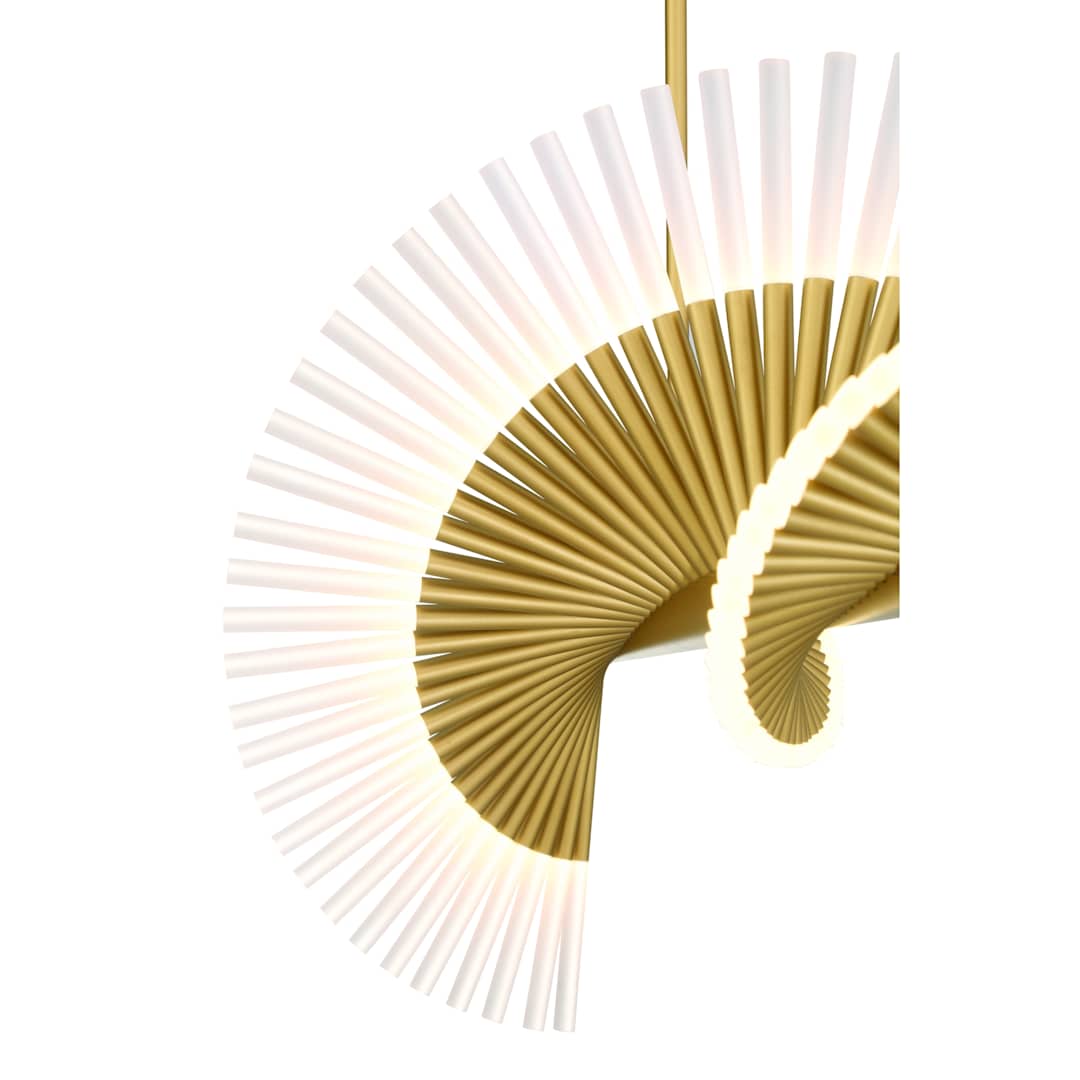 Voltik 40" Wide LED Abstract Linear Chandelier