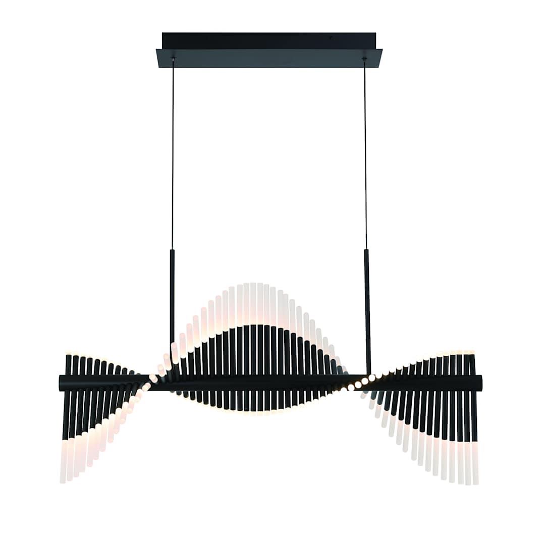 Voltik 40" Wide LED Abstract Linear Chandelier