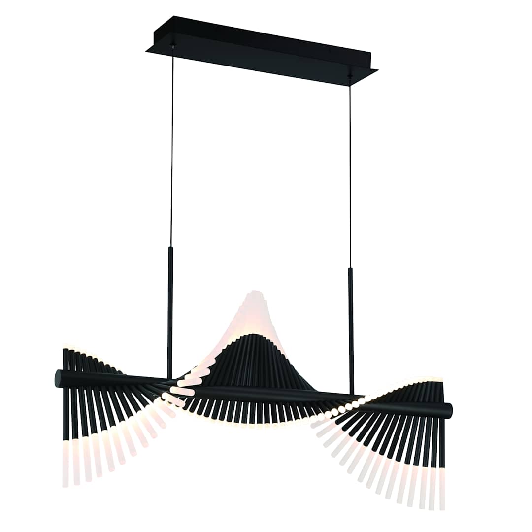 Voltik 40" Wide LED Abstract Linear Chandelier