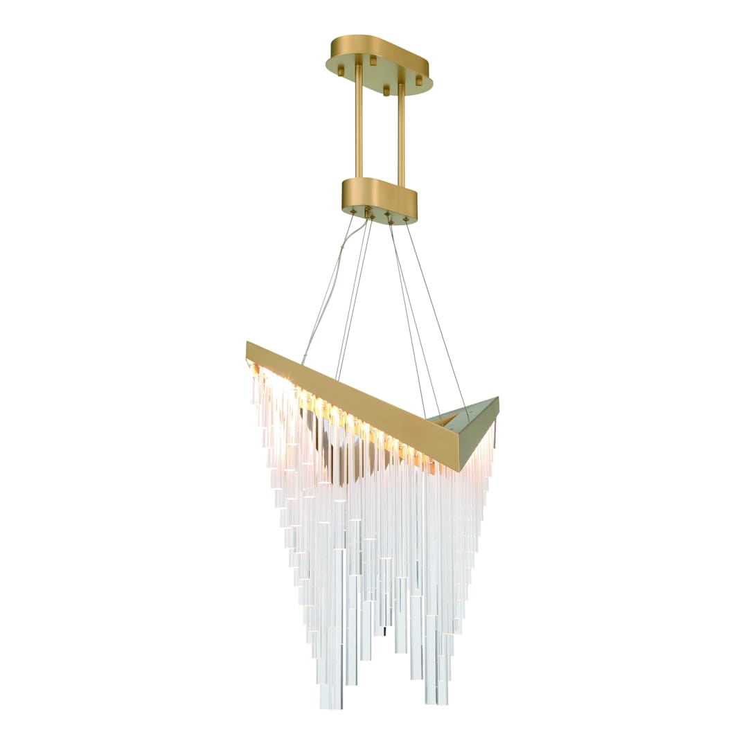Vivien 32" Wide LED Abstract Linear Chandelier