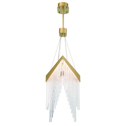 Vivien 32" Wide LED Abstract Linear Chandelier