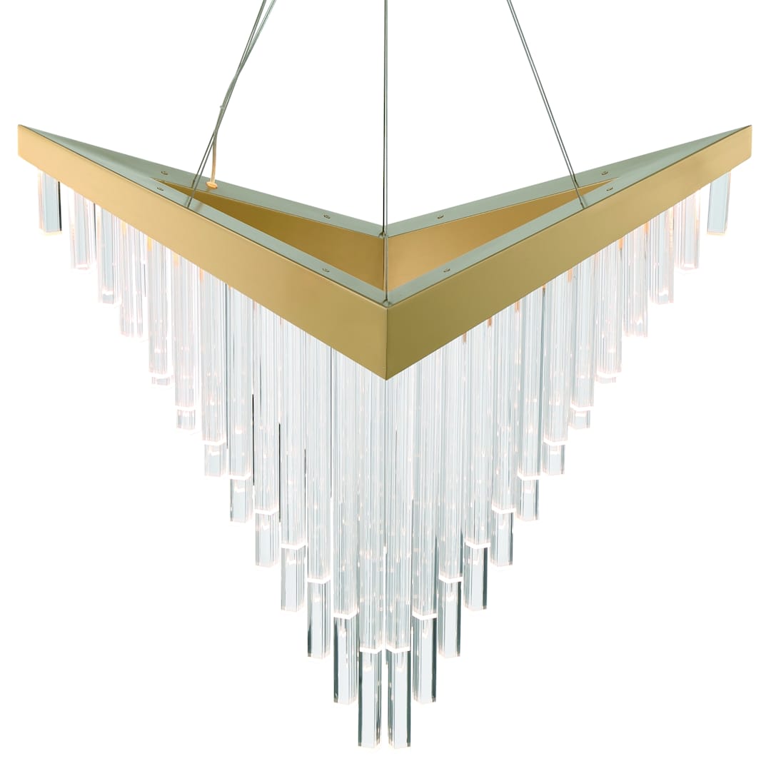 Vivien 32" Wide LED Abstract Linear Chandelier