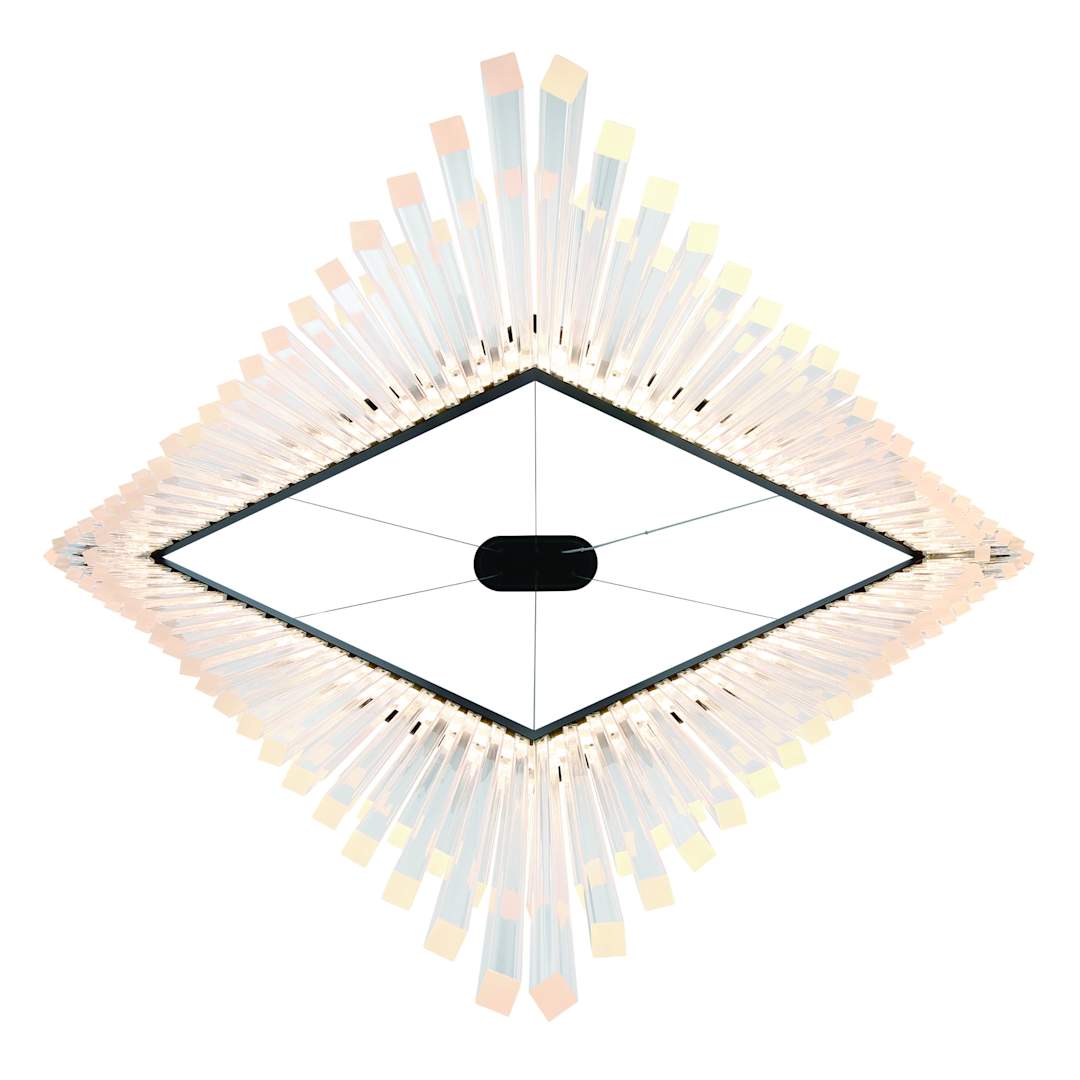 Vivien 60" Wide LED Abstract Linear Chandelier