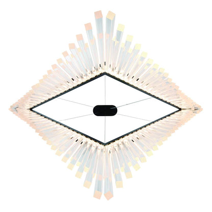 Vivien 60" Wide LED Abstract Linear Chandelier
