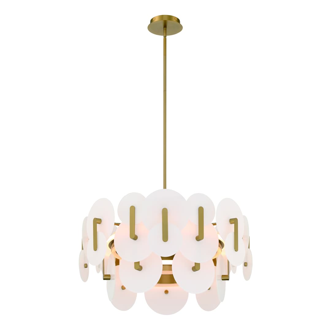 Nuvola 24" Wide LED Abstract Drum Chandelier