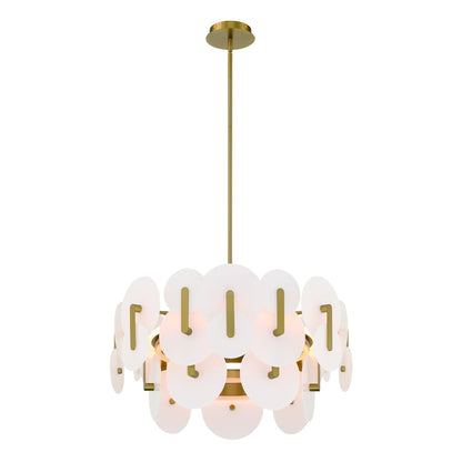 Nuvola 24" Wide LED Abstract Drum Chandelier