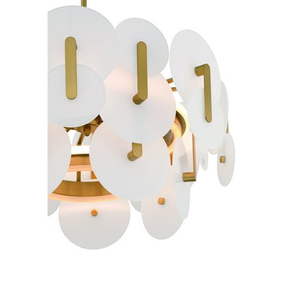 Nuvola 24" Wide LED Abstract Drum Chandelier