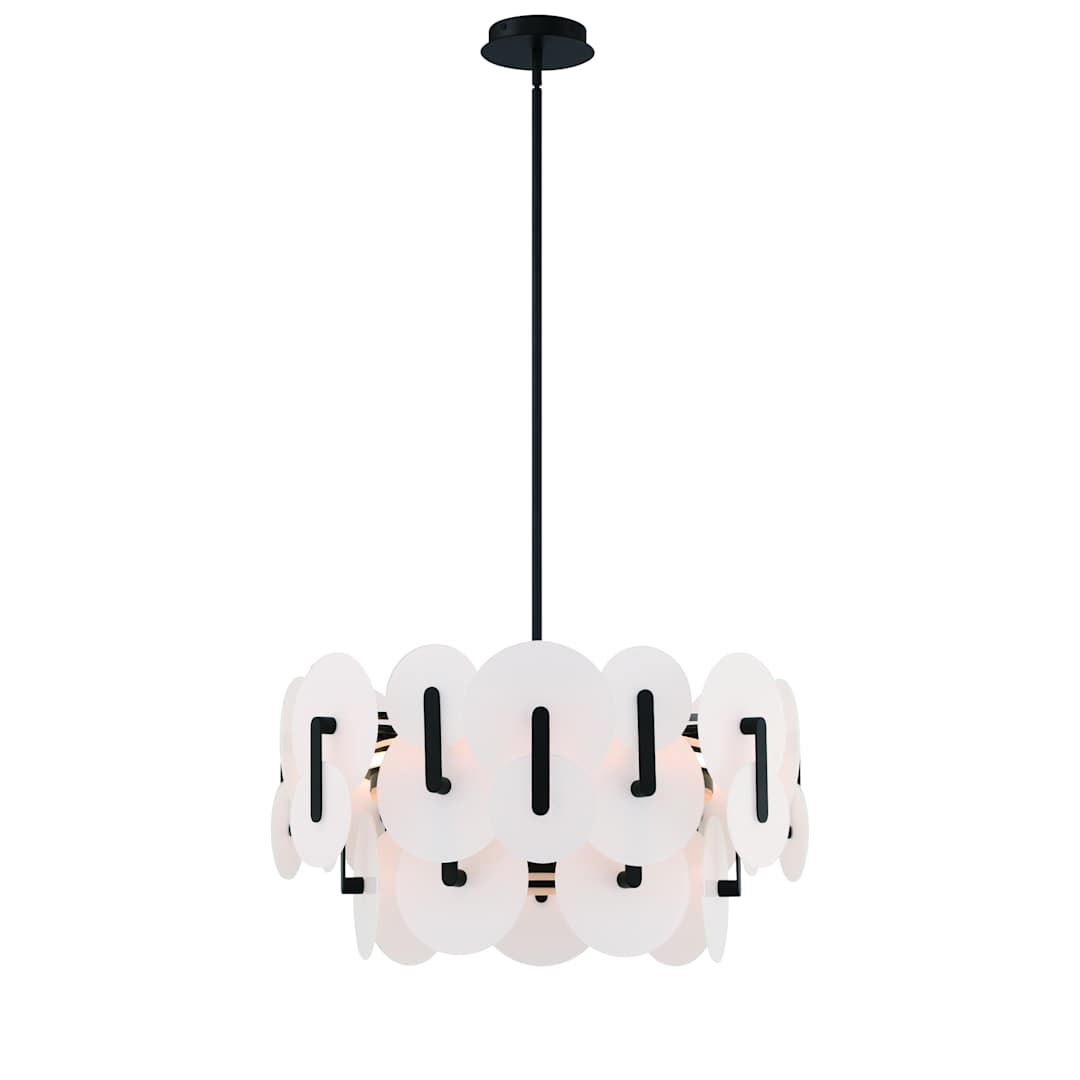 Nuvola 24" Wide LED Abstract Drum Chandelier