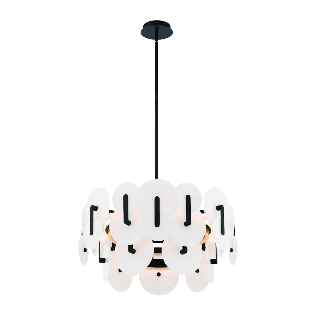 Nuvola 24" Wide LED Abstract Drum Chandelier