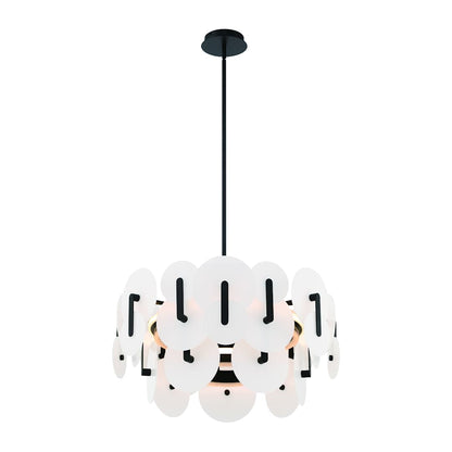 Nuvola 24" Wide LED Abstract Drum Chandelier