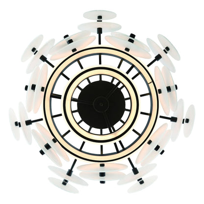 Nuvola 24" Wide LED Abstract Drum Chandelier