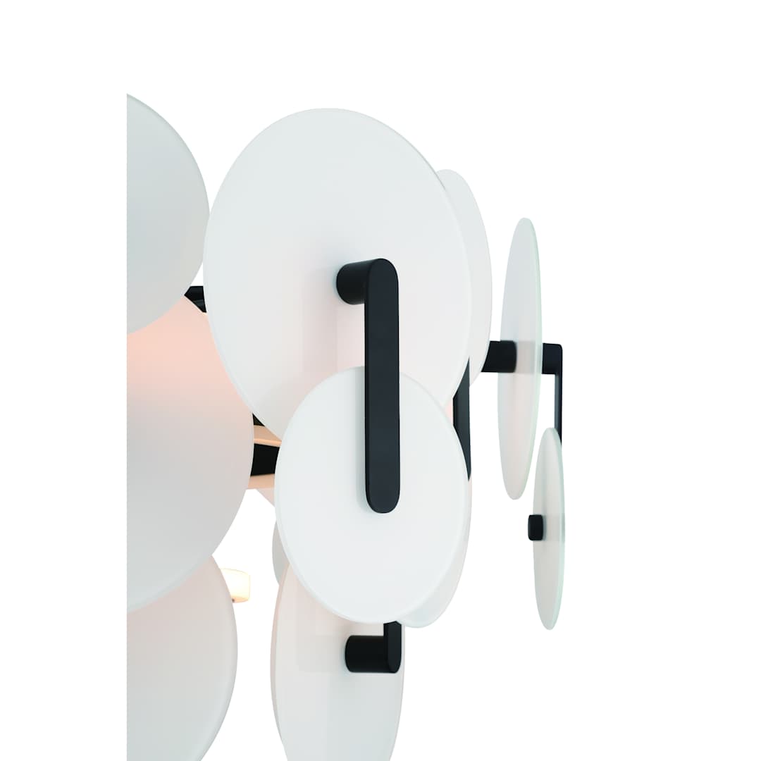 Nuvola 24" Wide LED Abstract Drum Chandelier