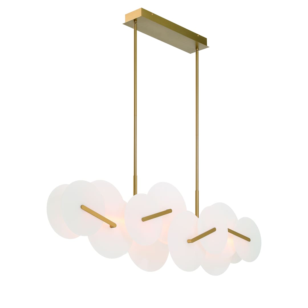 Nuvola 56" Wide LED Abstract Linear Chandelier