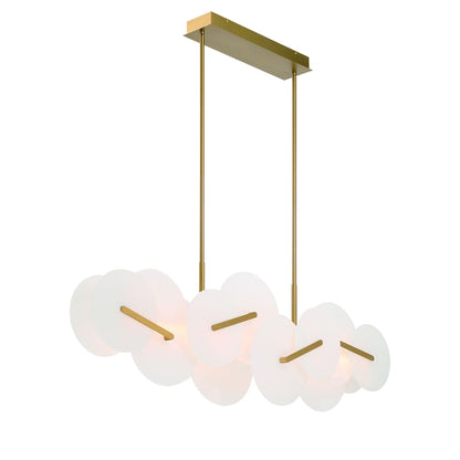 Nuvola 56" Wide LED Abstract Linear Chandelier