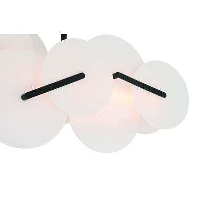 Nuvola 56" Wide LED Abstract Linear Chandelier