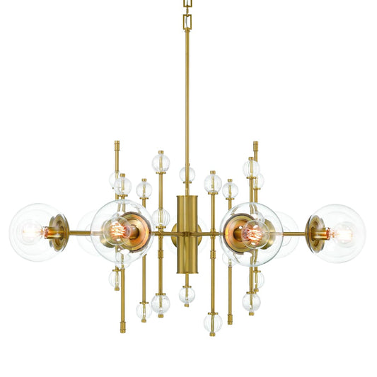 Traiton 9 Light 48" Wide Abstract Chandelier