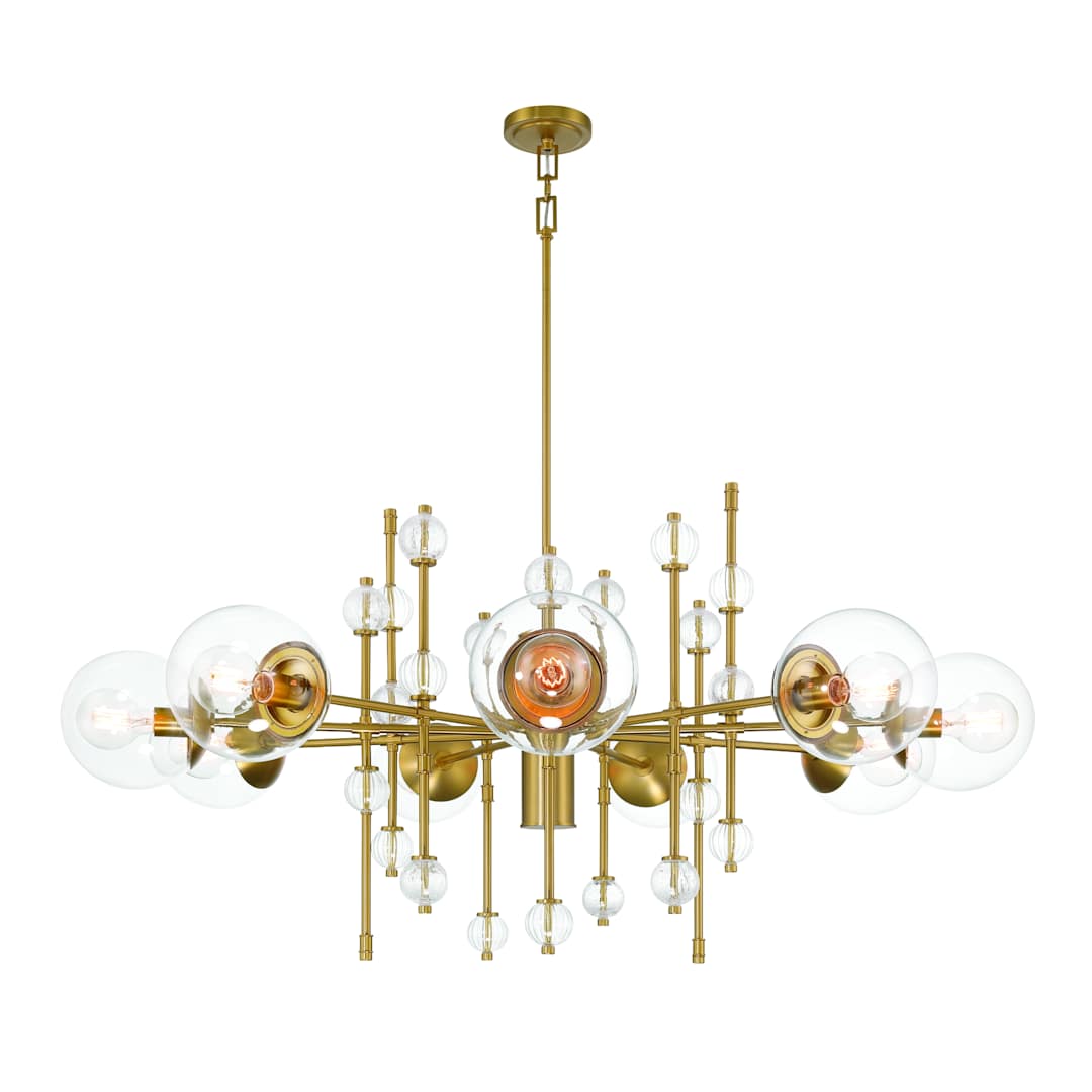 Traiton 9 Light 48" Wide Abstract Chandelier